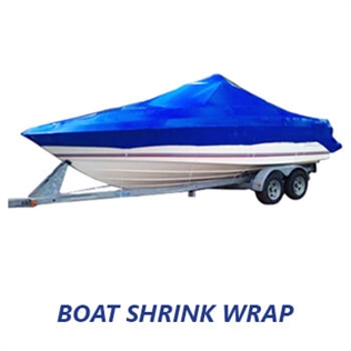 Blue Boat & Storage Shrink Wrap 7 Mil White